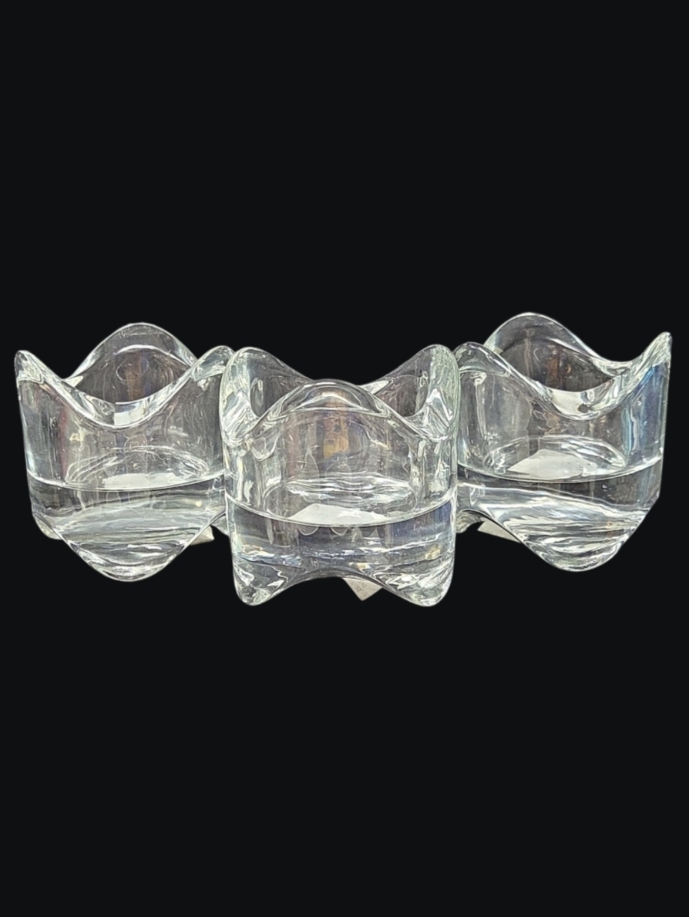 NEW Set Of 3 IKEA Vasnas Clear Glass Votive Or Tealight Holder